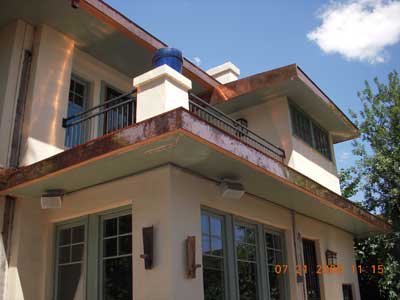 copper fascia and gutters