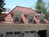 custom copper gutters and tile roof